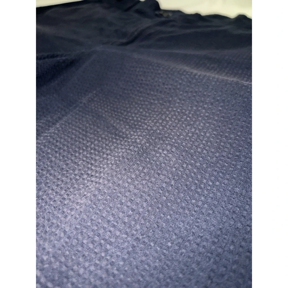 Corridor NYC navy seersucker shorts 100% cotton - 36 (18